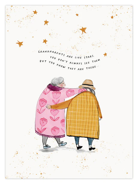 Grandparents Are Like Stars 8x6 Print