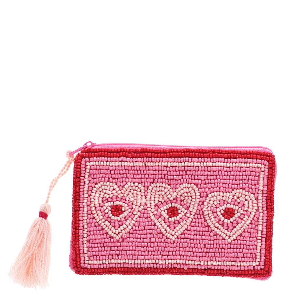 Beaded coins case