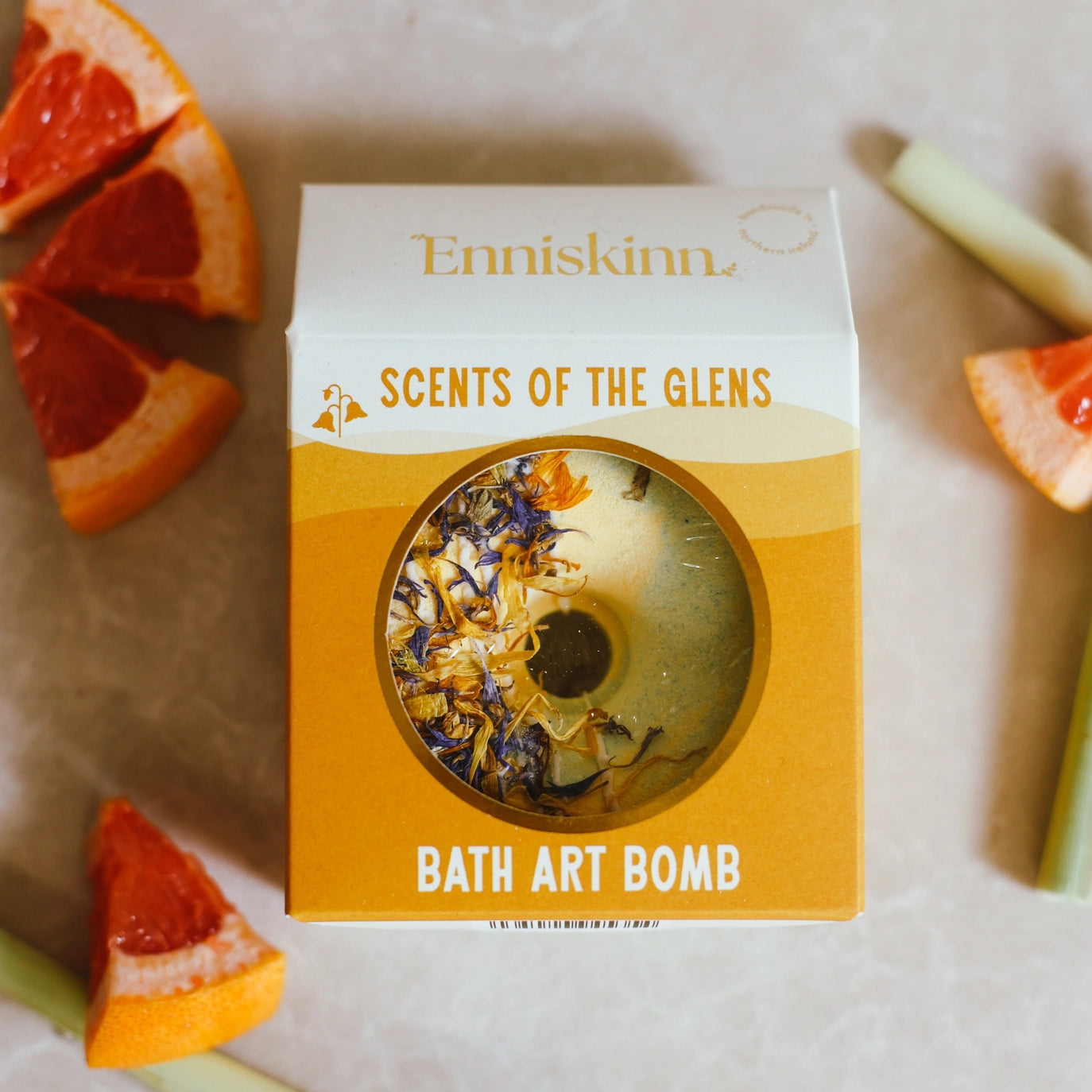 Bath Bomb - Lemongrass Bergamot - Scents of the Glens
