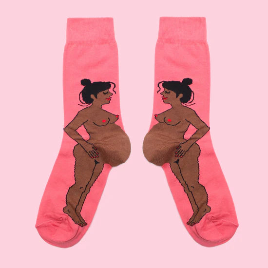 Pregnant Woman Socks