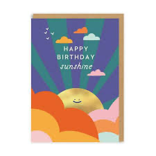 Happy birthday sunshine card