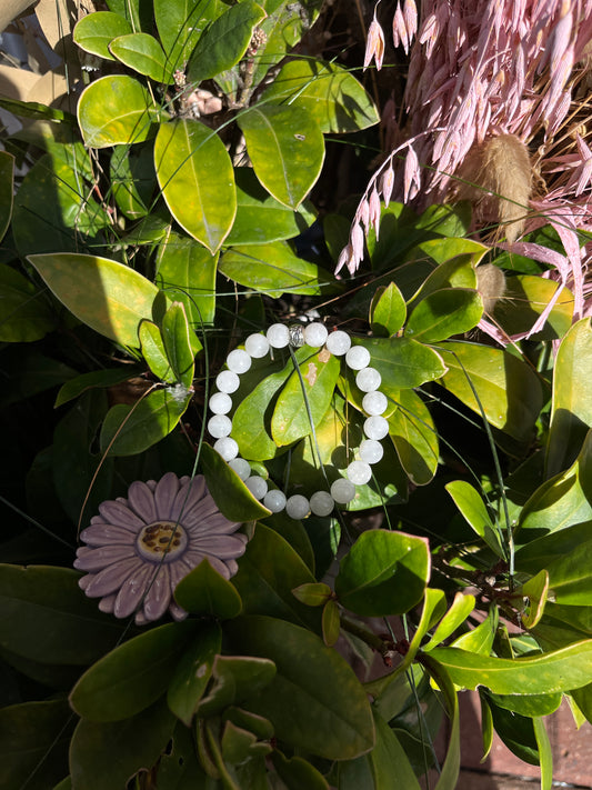 White Moonstone Bracelet
