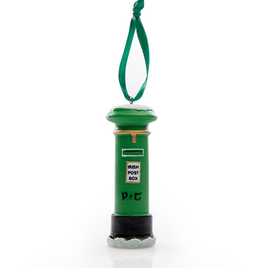 Irish post box Christmas decoration