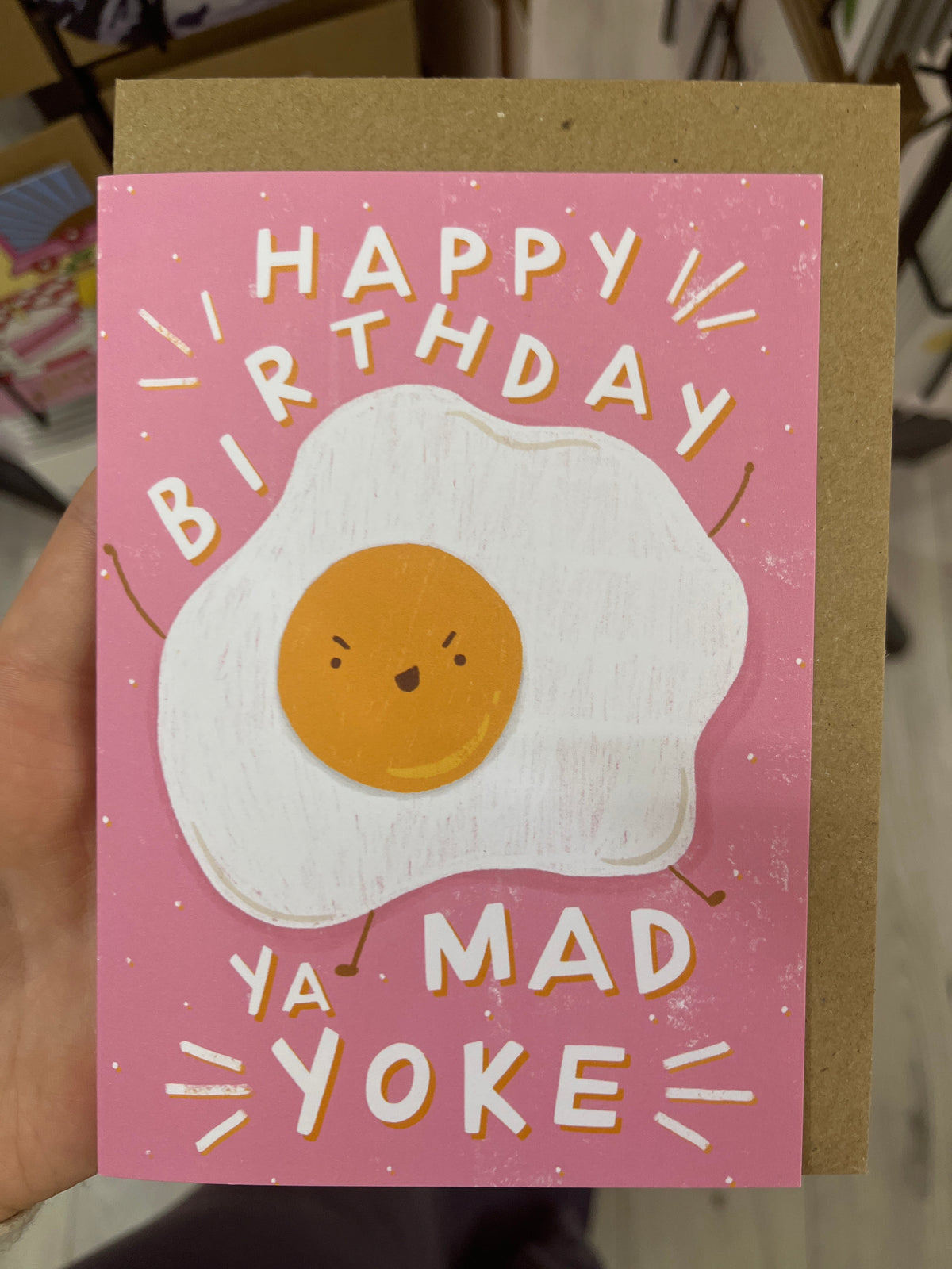Happy birthday ya mad yoke - by Claire Schorman