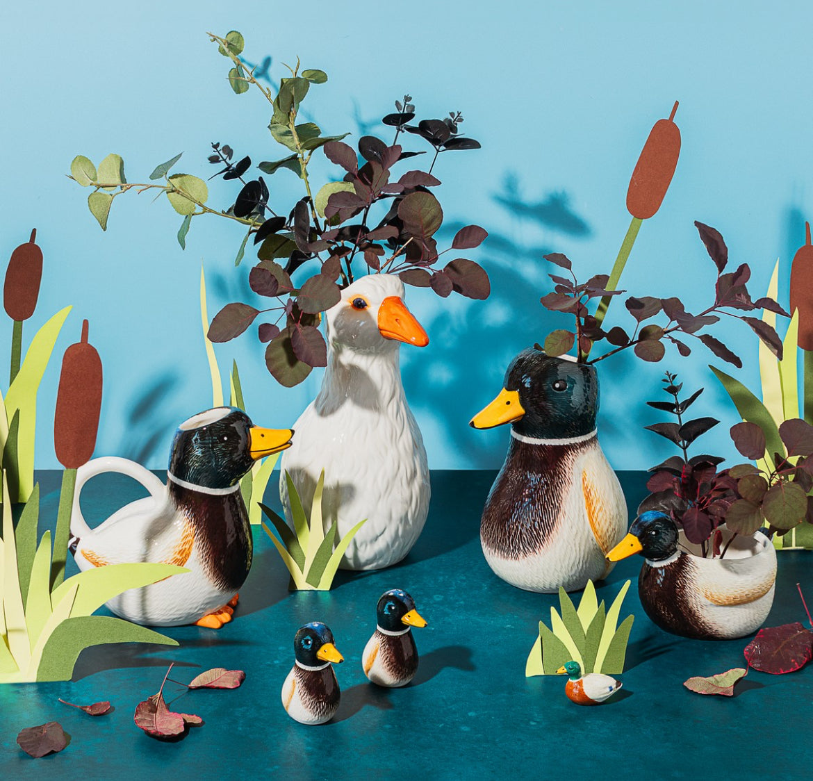 Mallard Duck Mini Planter