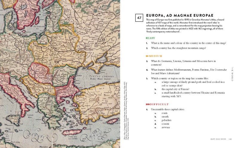 Maps of the World Quiz Book