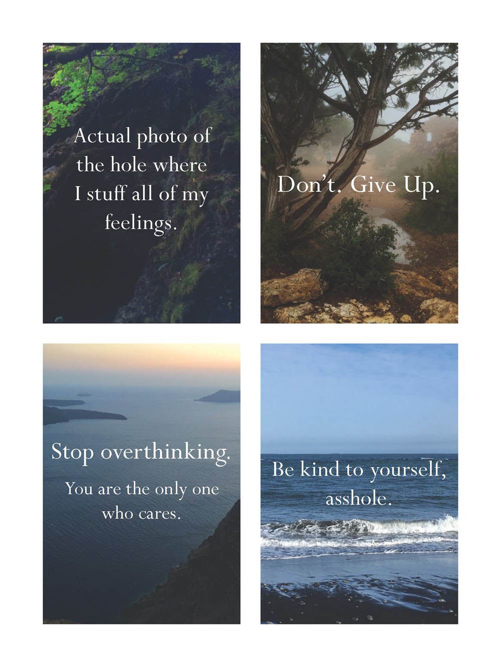 Disappointing Affirmations Sticker Book