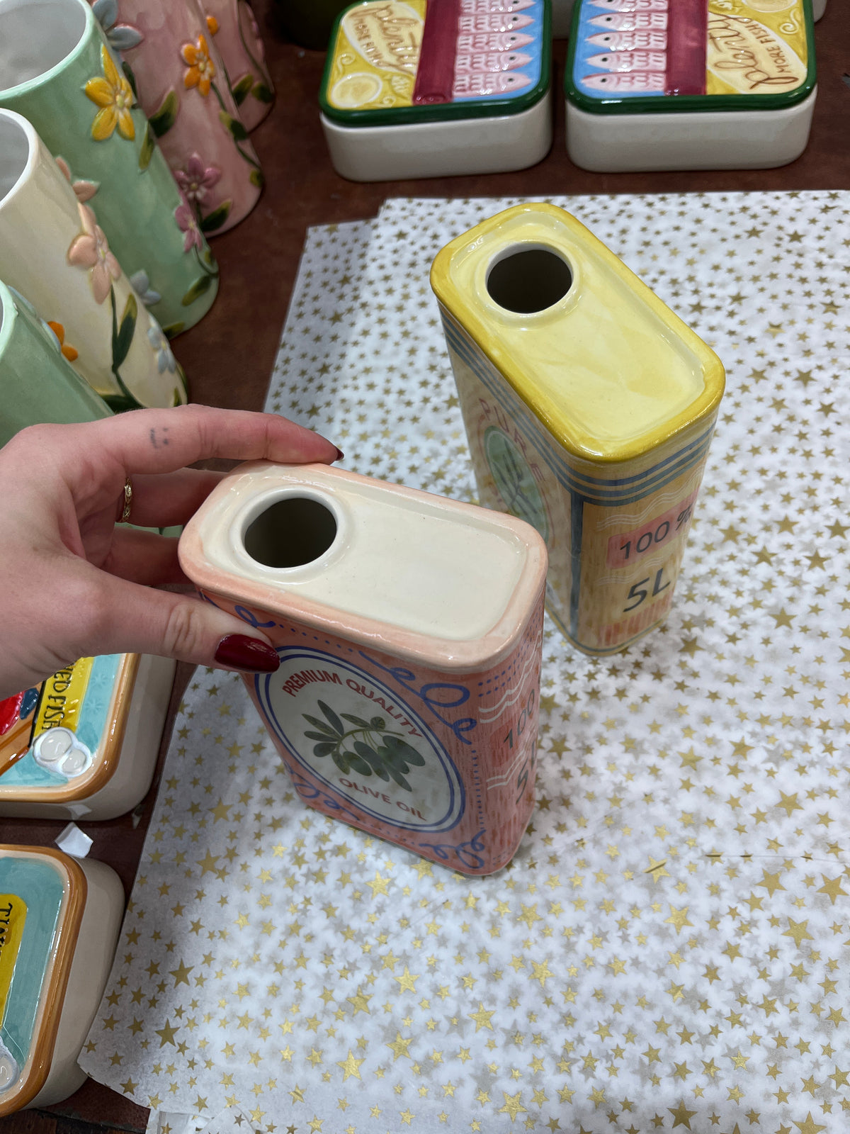 Olive oil vase
