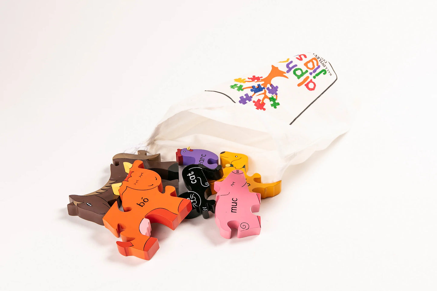 Farm Animals Jigsaw Puzzle - As Gaeilge