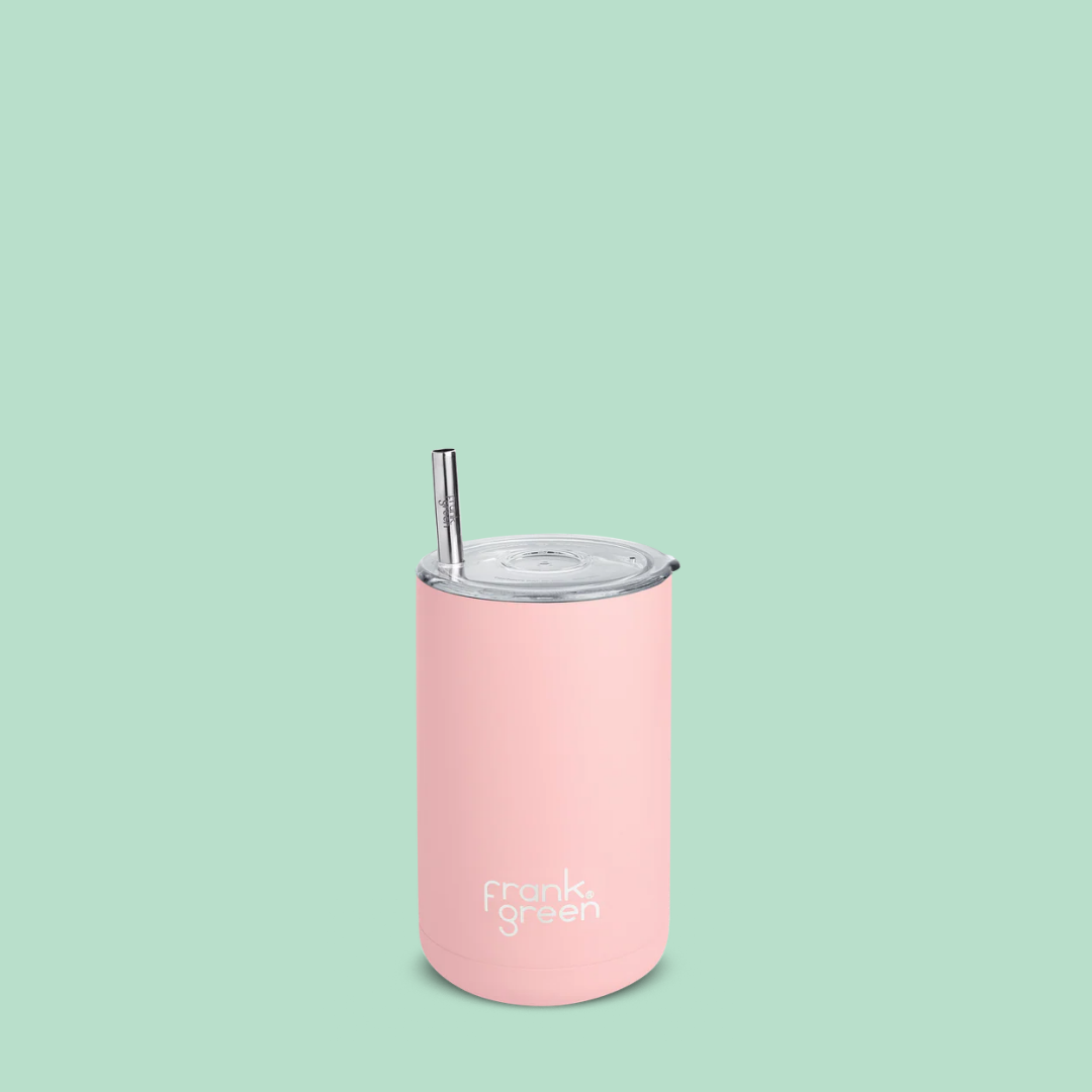 Iced Coffee Cup With Straw (15oz)