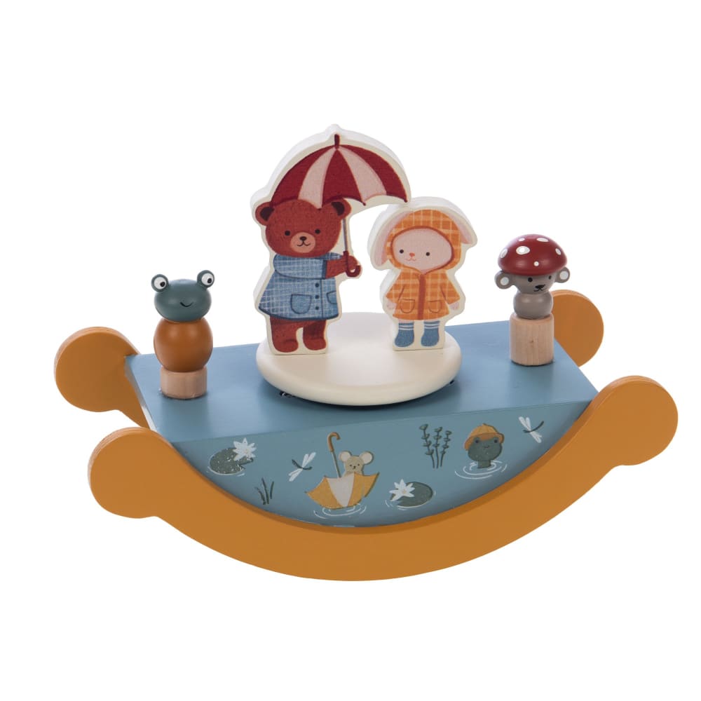 Wooden musical boat