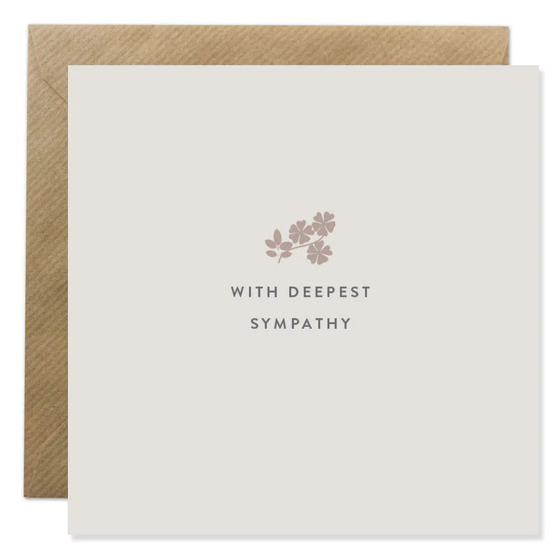 Deepest Sympathy - Bold Bunny Card