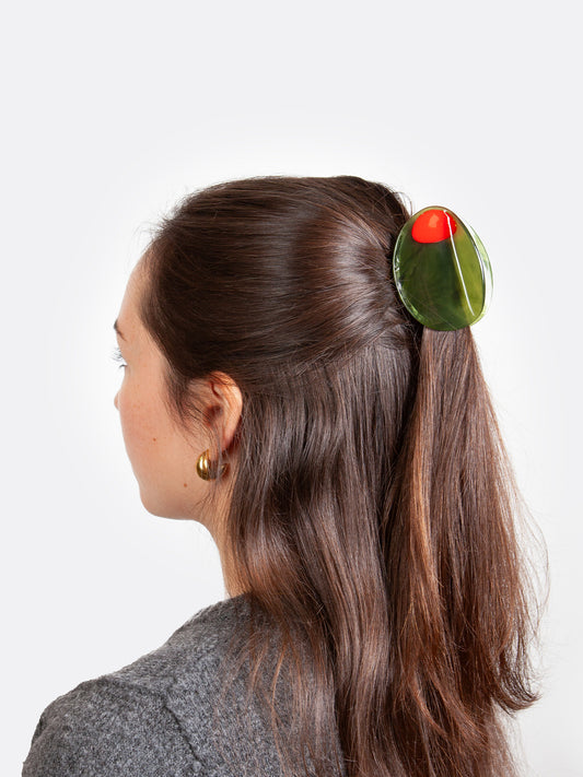 Olive Hair Clip