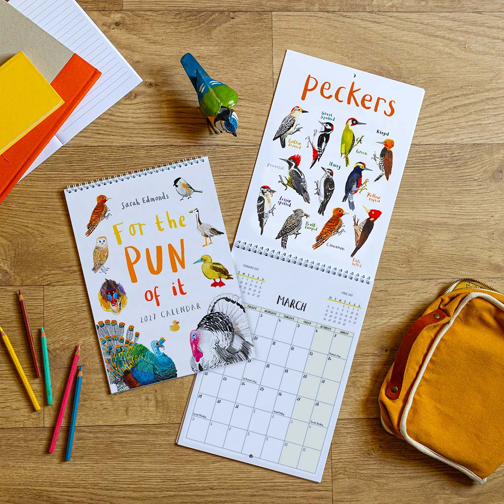 'For The Pun Of It' 2027 Wall Calendar
