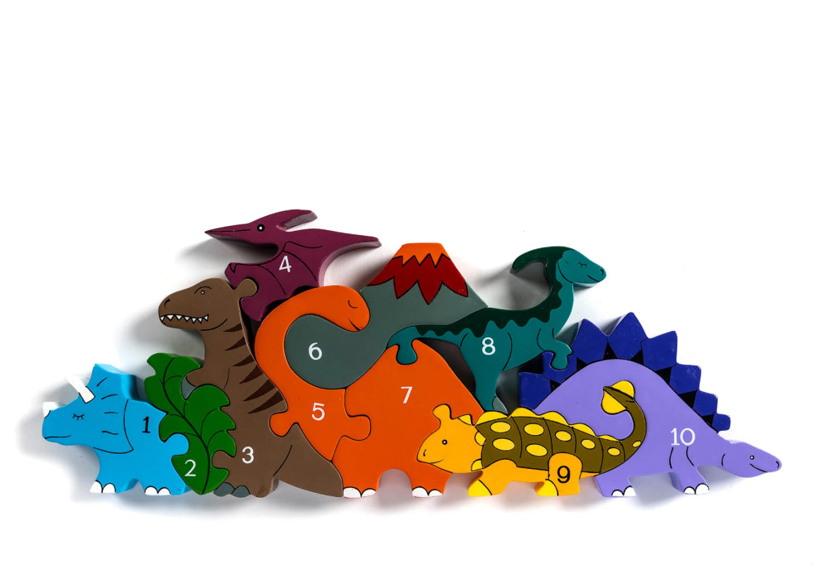 Dino Numbers Row Jigsaw Puzzle