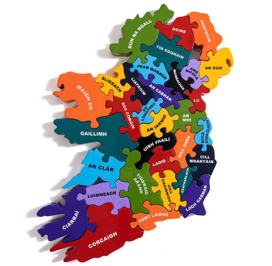 Map of Ireland Jigsaw Puzzle - As Gaeilge