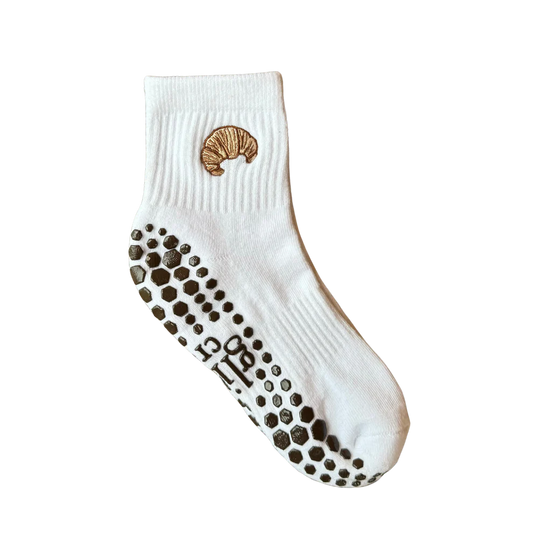 Glide Croissant Grip Socks