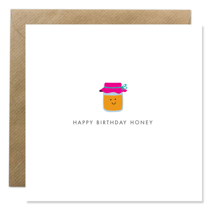 Happy Birthday Honey - Bold Bunny Card