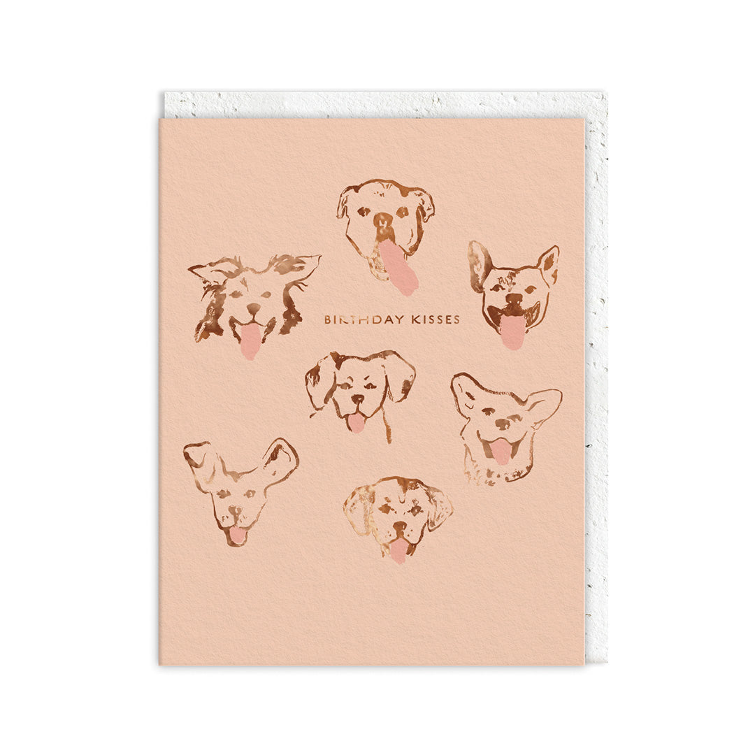 Birthday kisses dog - Ohh Deer Card