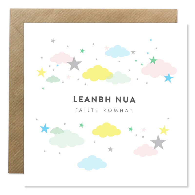 Leanbh Nua Faillte Romhat - Bold Bunny Card