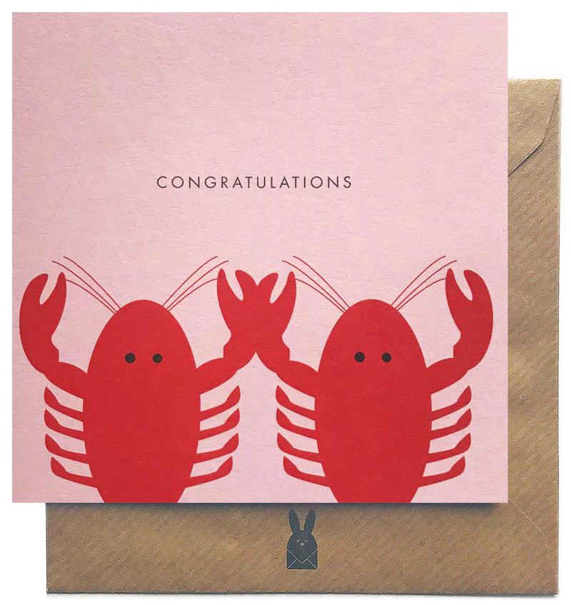 Lobster Congratulations Card - Bold Bunny Card