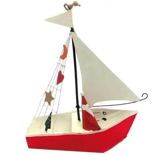 Santa on a Sailt Boat