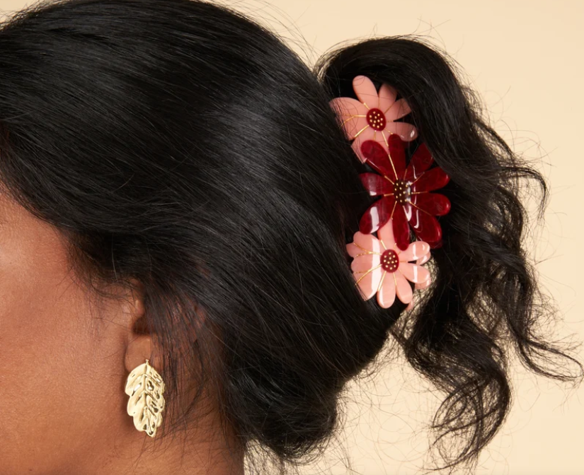 Floral Claw Clip