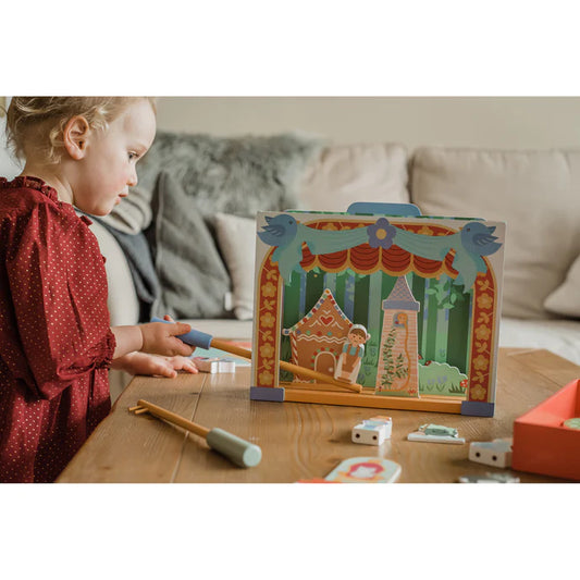 Little Bluebird Wooden Tabletop Theatre