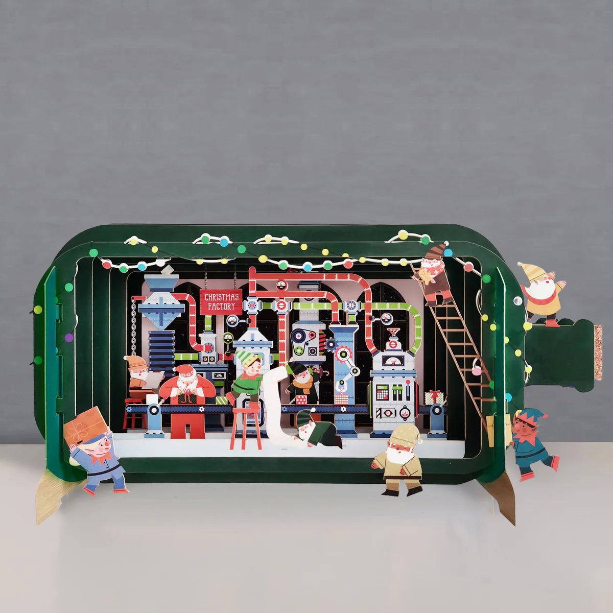 Christmas Factory Pop Up Card