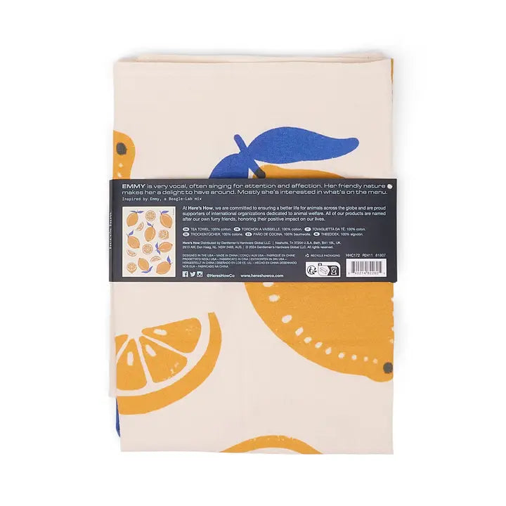Lemons Tea Towel