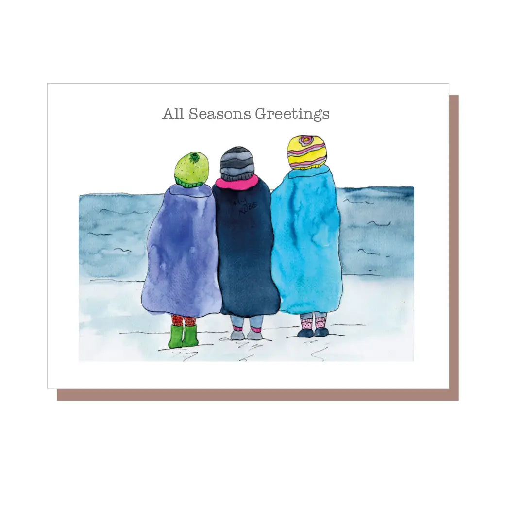 All Seasons Greeting - 3 Sea Swimmers Standing