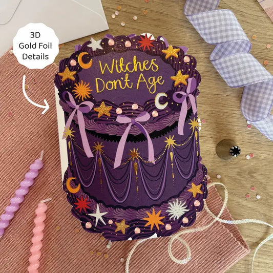 Witches Don't Age - Two For Joy Illustration Card