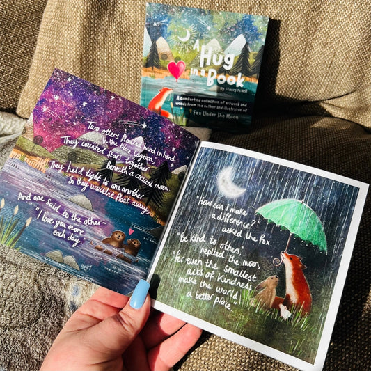 A Hug In A Book - Fox Under The Moon
