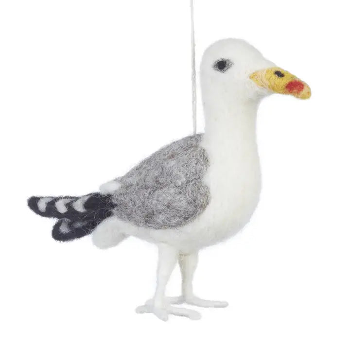 Handmade Felt Seagull Decoration