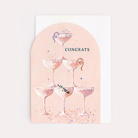 Champagne Congratulations Card