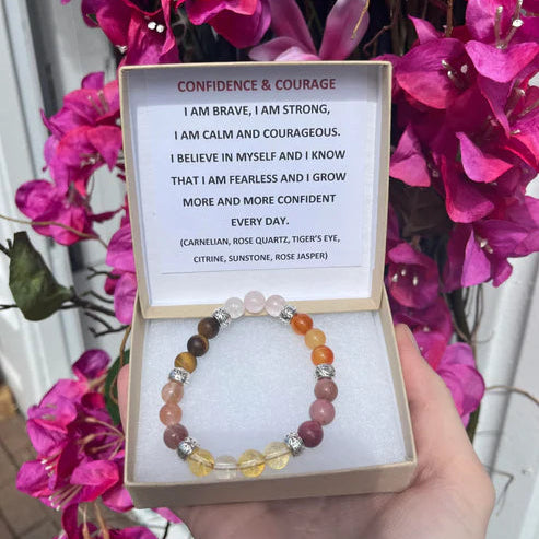 Confidence & Courage Crystal Bracelet