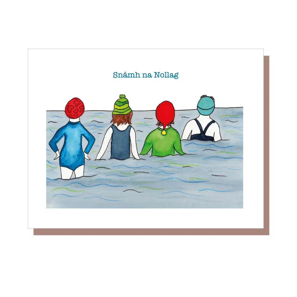 Snámh na Nollag Card