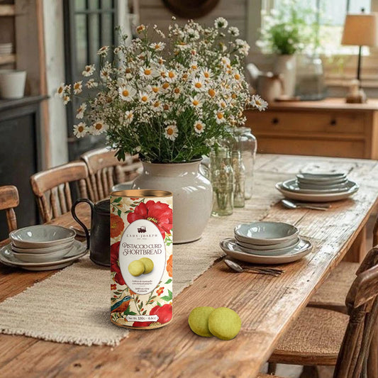 Pistaccio Curd Shortbread