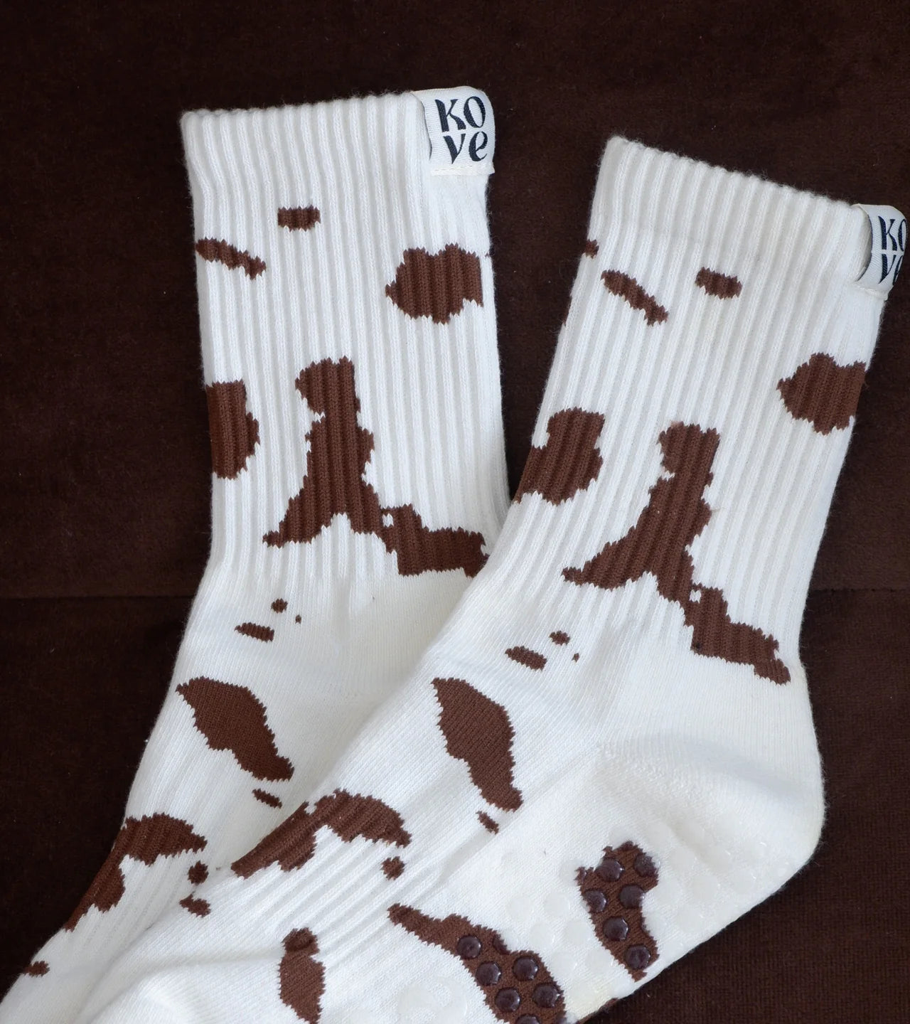 Cow Print - Grip Socks