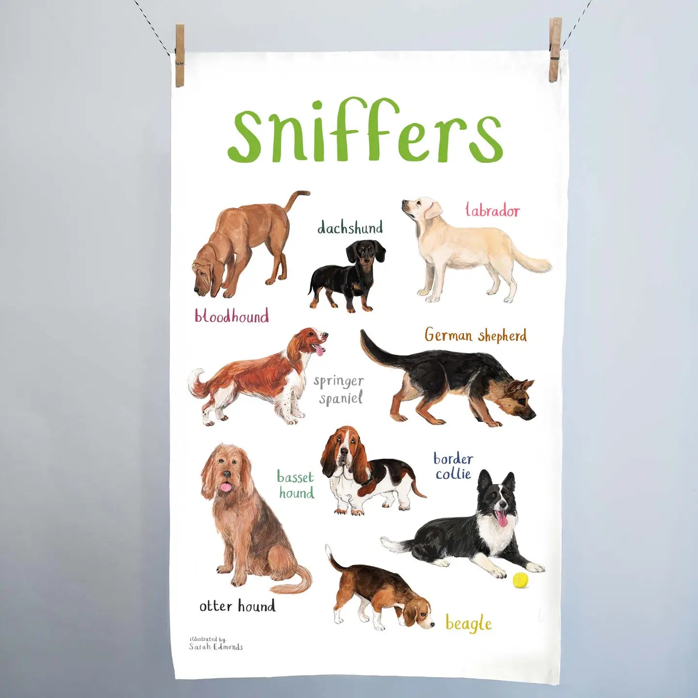 Sniffers Cotton Tea Towel
