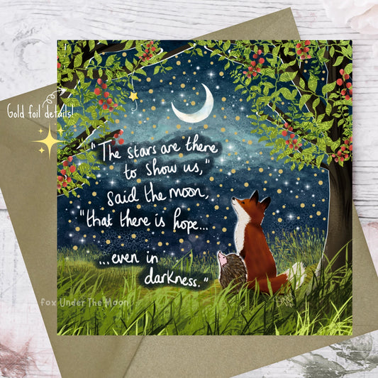 There Is Hope - Fox Under The Moon Card