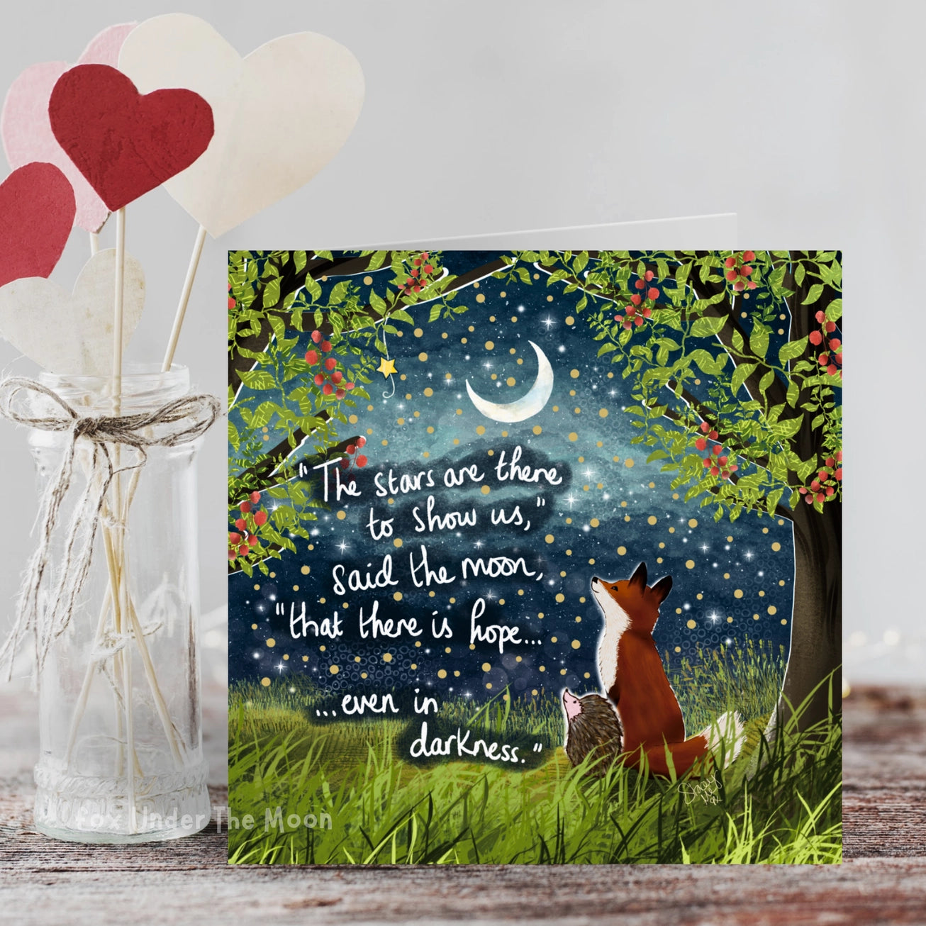 There Is Hope - Fox Under The Moon Card