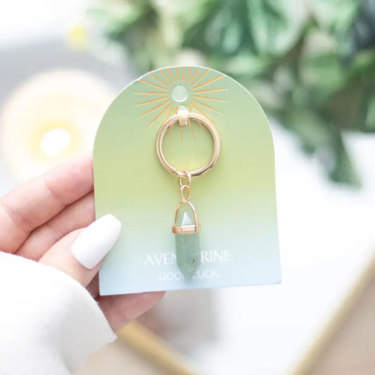 Aventurine Good Luck Keyring