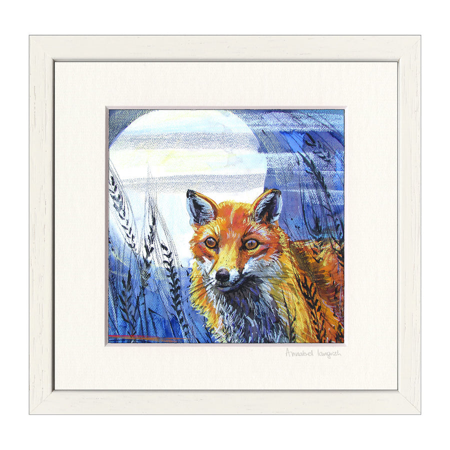 Framed Fox & Moon Fine Art Print