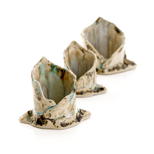 Small Erosion Tealight - Amanda Murphy Ceramics