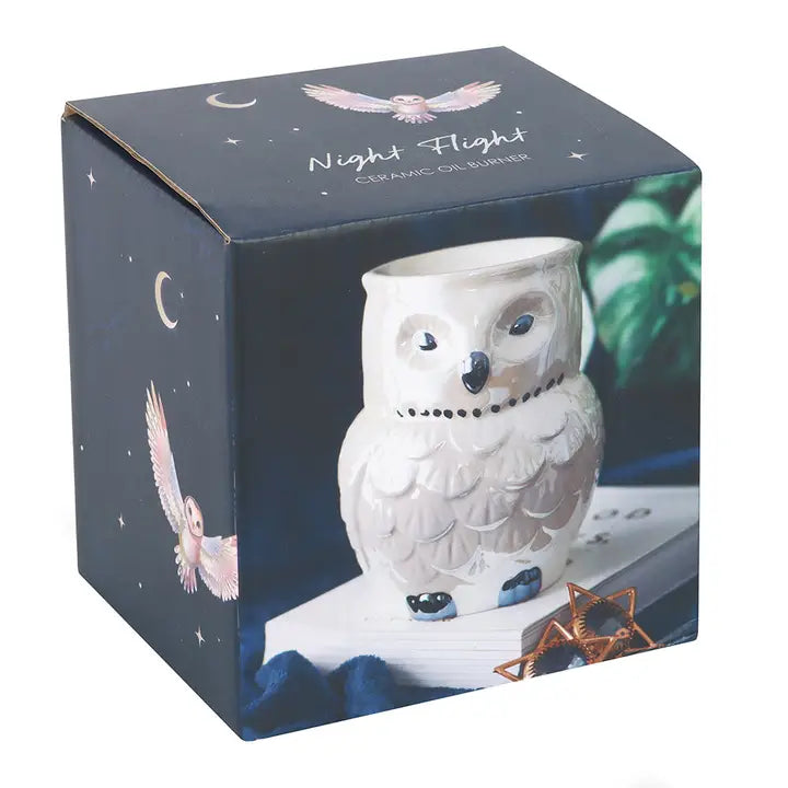 Iridescent Owl Oil Burner