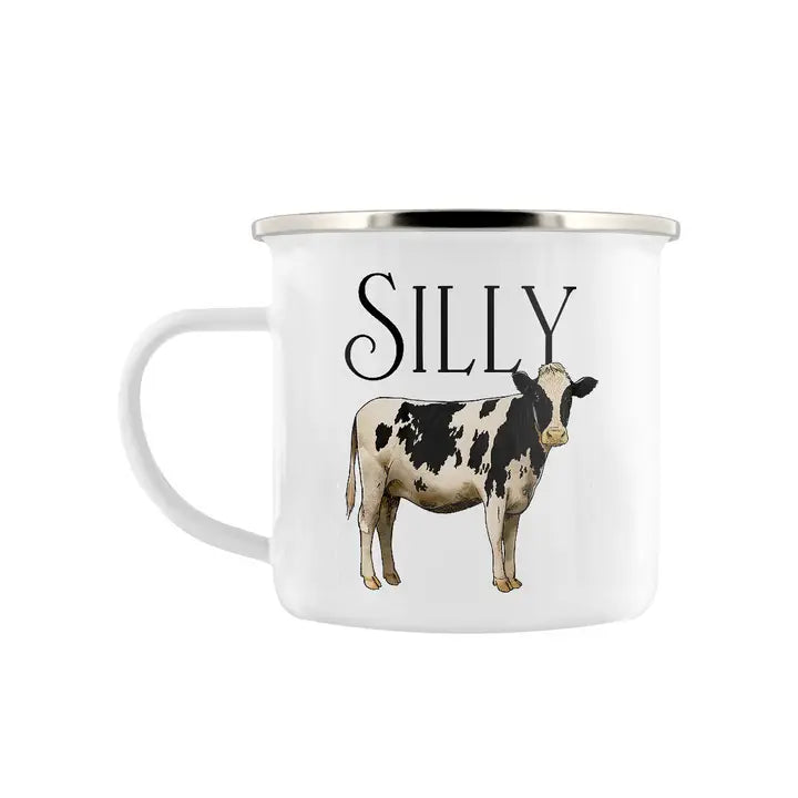 Silly Cow - Enamel Mug