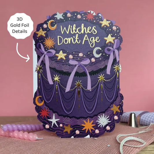 Witches Don't Age - Two For Joy Illustration Card