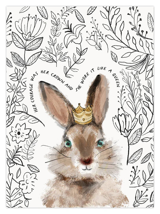 Queen Rabbit 8x6 Print