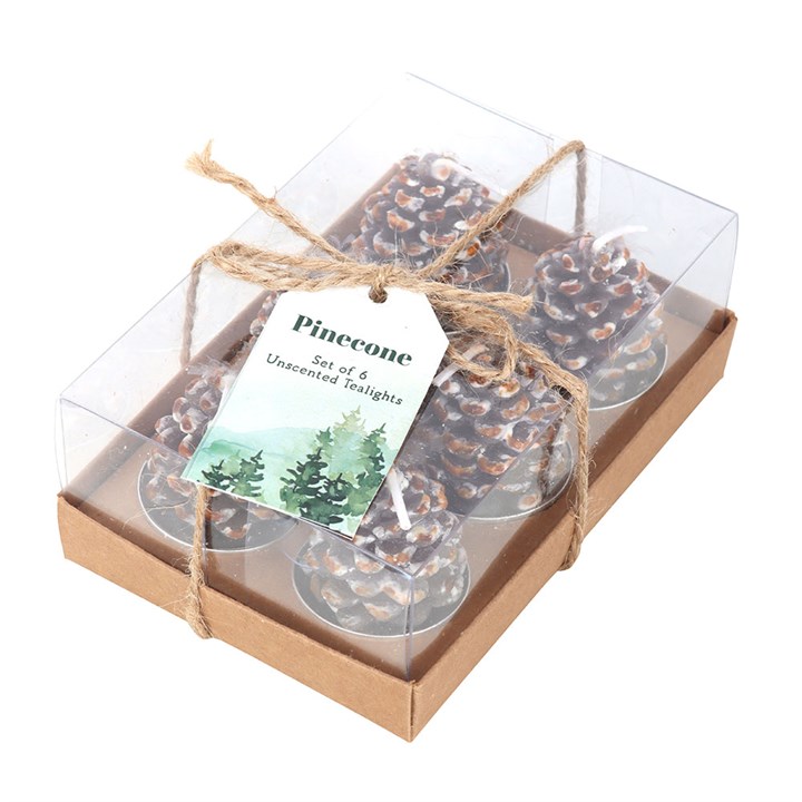 Pinecone Tealight Candles